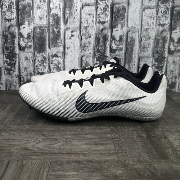 Nike Men size 15 Zoom Rival M 9 Track and Field Spikes White AH1020-001 - Picture 2 of 7